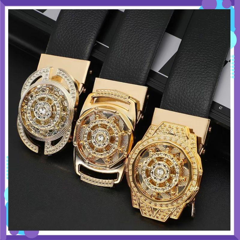 Com Bo 2 Cái Thắt Lưng Dây Nịt Da Nam Nữ Mặt Xoay 360 Thời Trang Cao Cấp Laviaa A22 Titan thắt lưng boy phố lv th ắ