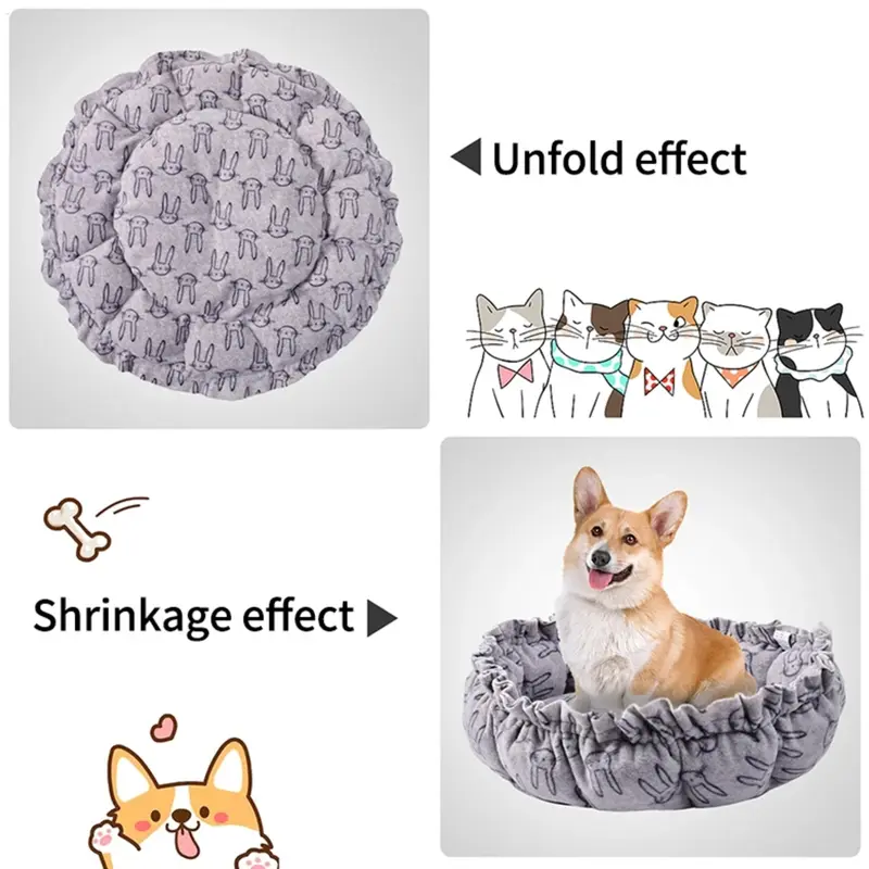 PET BED SERUT - Kasur Serut Kucing Anjing - Tempat Tidur Kitten Puppy Anjing Kucing - Selimut Anjing Kucing 5