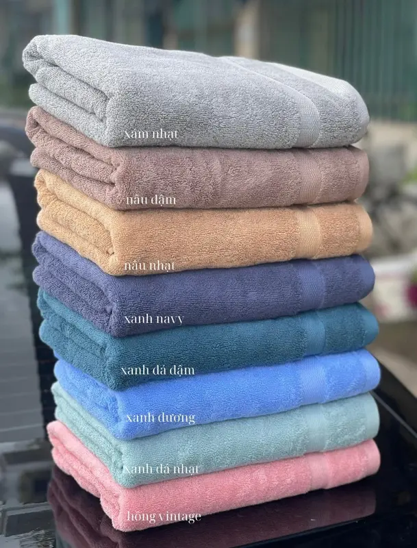 Khăn Gội Đầu 35x80cm Cotton Mềm Mịn cho Gia Đình - Spa - Khách Sạn 2