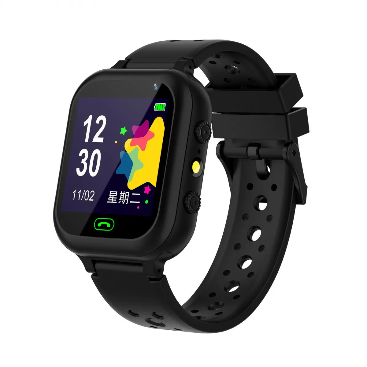 riseskyof Q12 Children's Smart Watch SOS Watch Waterproof IP67 Kids Gift For IOS Android Nice
