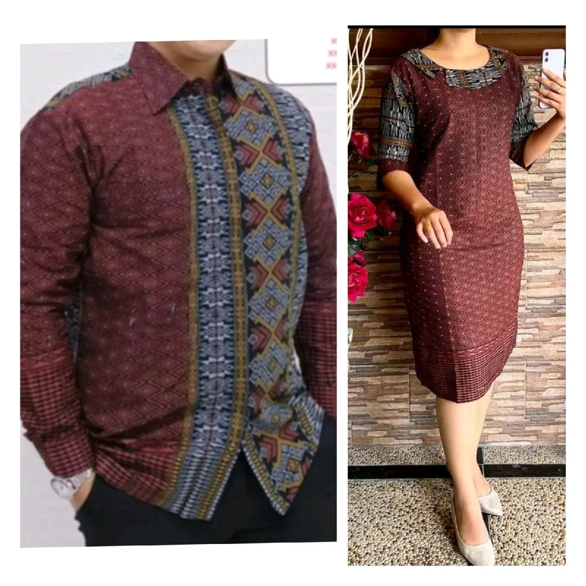 Dress dan kemeja Tumtuman seriII (bisa beli terpisah)