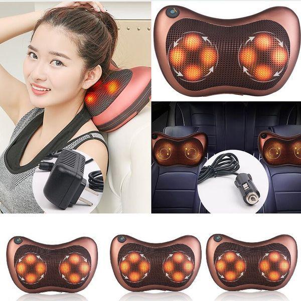 Product Introduction of Gối massage cổ vai gáy hồng ngoại 8 bi xoay 2 chiều, đảo chiều cao cấp công nghệ Nhật Bản 2