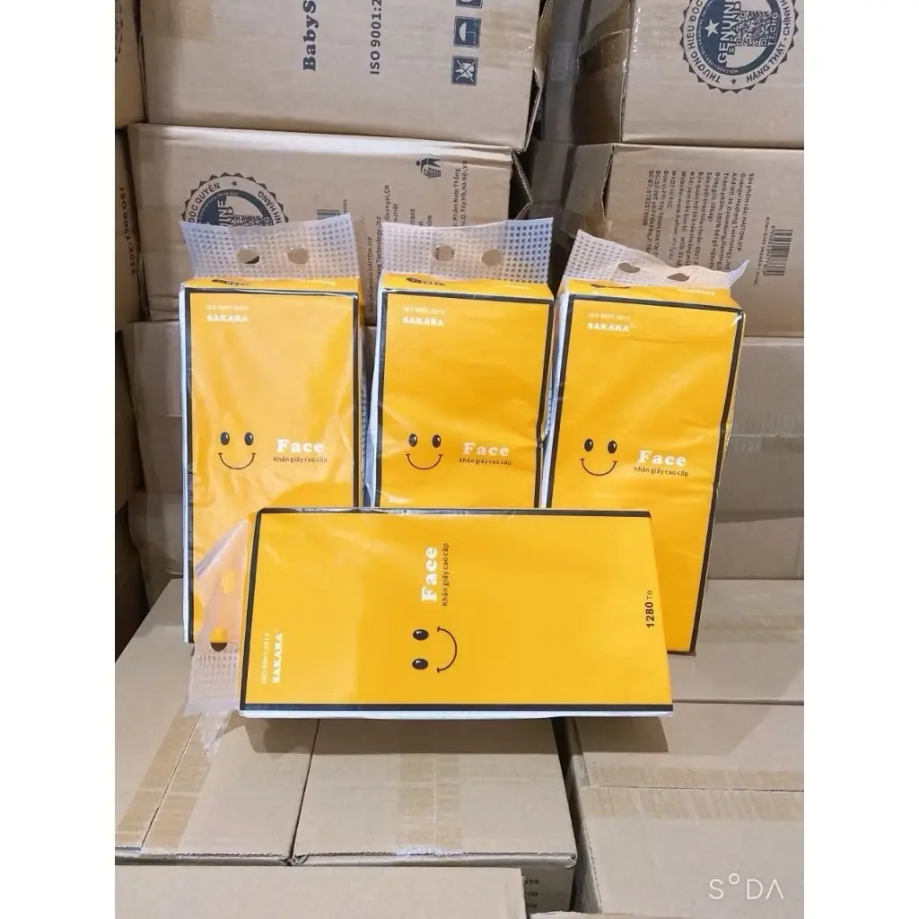 ￼Khăn  vệ sinh SAKARA treo tường,  rút cao cấp siêu mềm, mịn, dai, không bụi    giấy