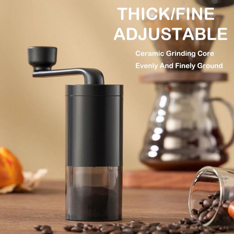 Product Introduction of Kitchen Tools Adjustable Manual Coffee Grinder Portable Crank Hand Crank Coffee Grinder Bean Grinder Home Outdoors Travel 12