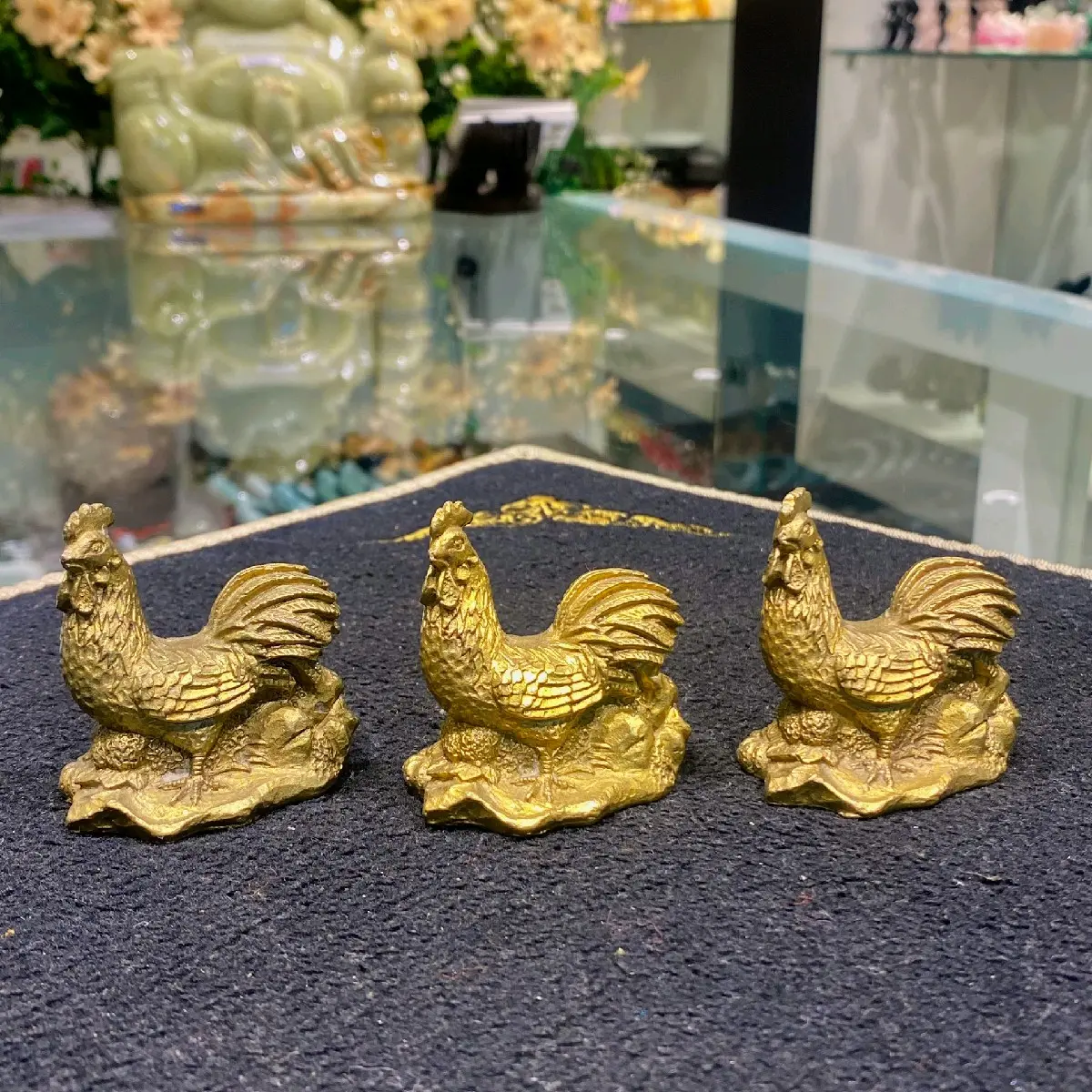 Tượng Gà đồng nhỏ D201