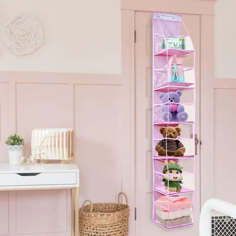 Door Back Storage Bag, 4 Counts/set Multi-layer Multifunctional Hanging Storage Bag, Space Saving Home Organizer for Bedroom, Living Room, Office 8