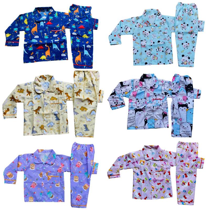 Product Introduction of PROMO PIYAMA ANAK TANGAN PANJANG 50 RIBU DAPAT 3 SET BAYI SAMPAI DEWASA 1