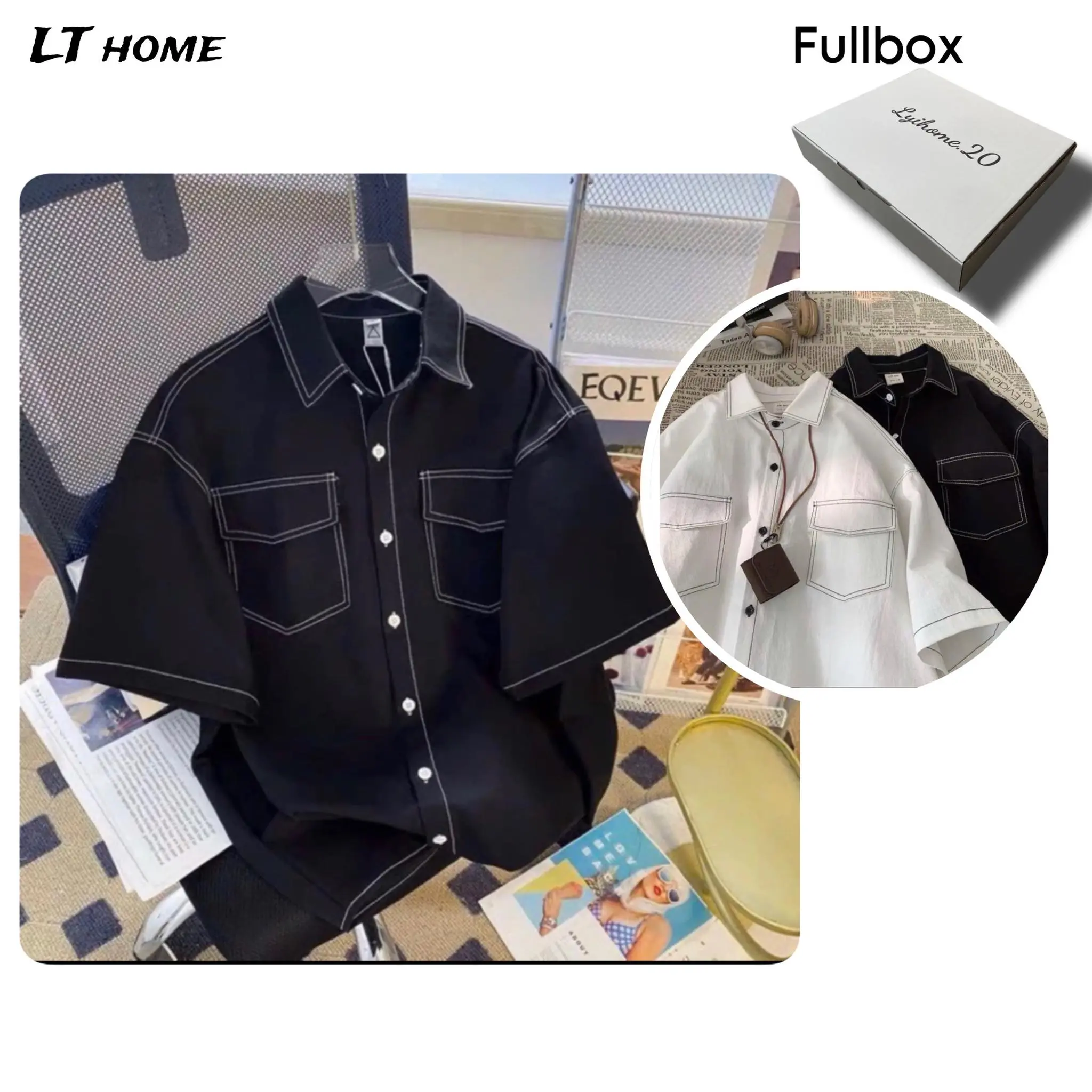 Áo sơ mi nam nữ hoạ tiết chỉ nổi form rộng vải đẹp unisex chất dày dặn form chuẩn đẹp thời trang cực chất