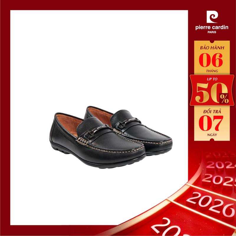  Giày Horsebit Driving Pierre Cardin chất liệu da bò thật khóa kim loại sang trọng đế cao su chống trượt - PCMFWLH 527 