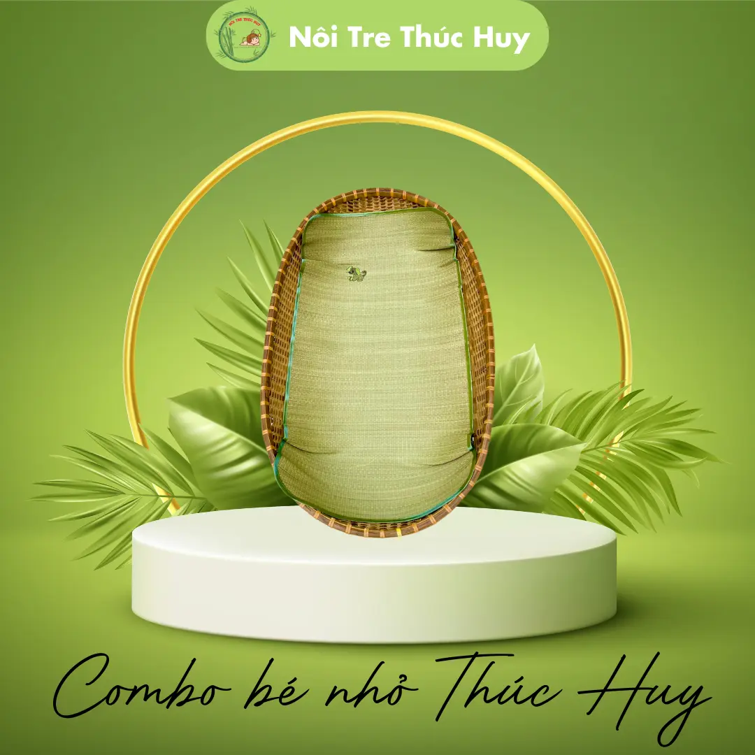 [Combo Bé Nhỏ] [Thúc Huy] Combo Chiếu nhỏ + Nôi nhỏ cho bé yêu
