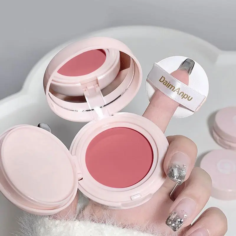 Long-wearing Matte Blush, Lightweight Blush Palette, Cheeks Contour Blush Pressed Powder, Natural Look Blush for Daily Makeup, Cosmetic Powder Palette, Facial Cosmetic