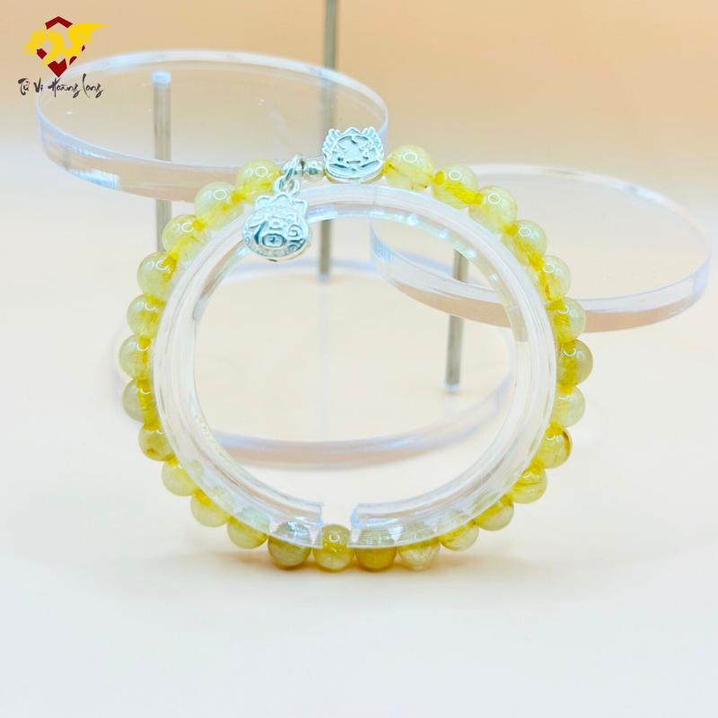 Vòng Tay TA Tóc Vàng 6 Li - Hợp mệnh Thổ, Kim 2