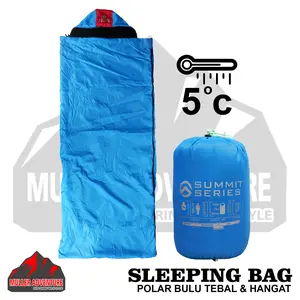 sleeping bag polar bulu tebal dan hangat / sb kantong tidur hangat