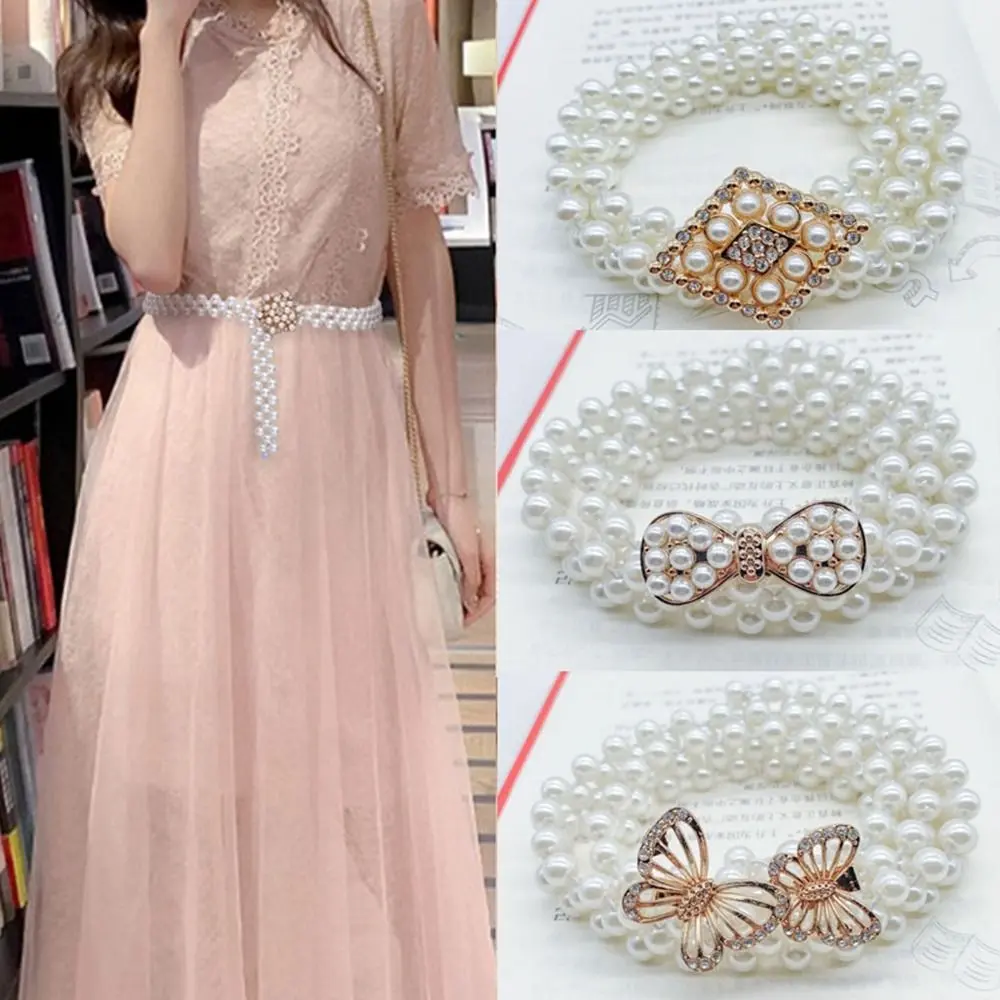 Sweater Decorative Waist Belt Fashion Elastic Buckle Clothing Supplies Waist Chain Elegant Elastic Belt for Women