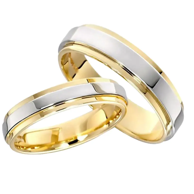 Nhẫn Cưới Đính Hôn, Thời Trang, Dành Cho Cặp Đôi Tình Nhân, Dành Cho Phụ Nữ, Được Làm Bằng Thép Titan, Đồ Trang Sức 7
