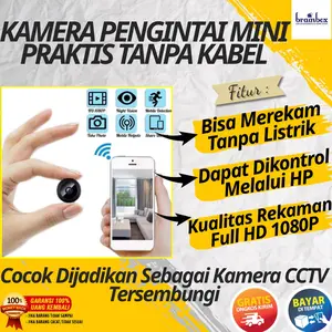 Kamera Pengintai Rumah Tanpa Kabel Indoor Mini Kecil Tersembunyi Konek Jarak Jauh Ke HP Handphone