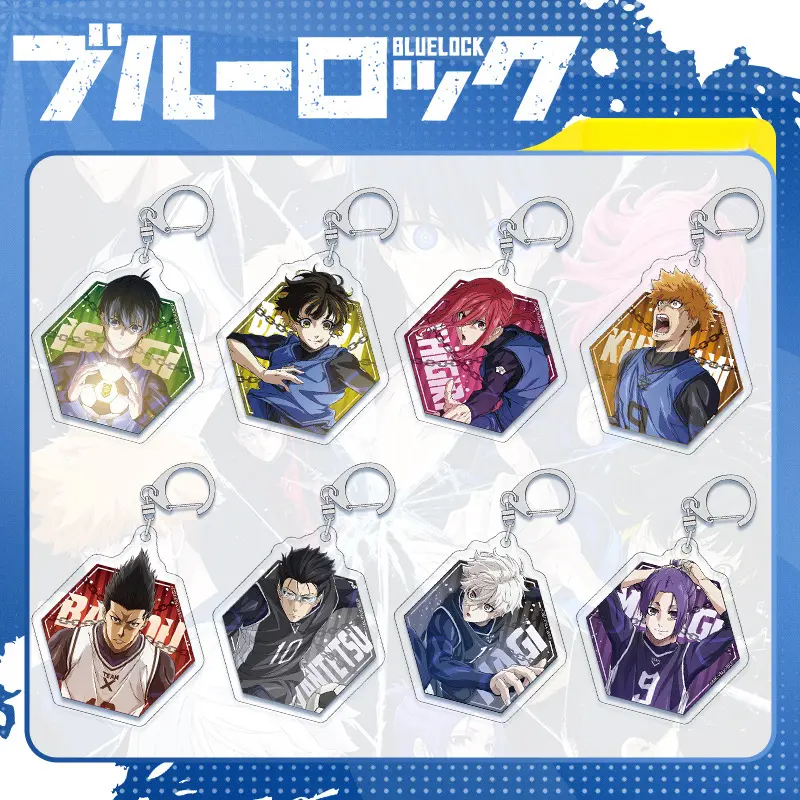 Blue Lock Keychain Anime Peripheral Acrylic Pendant 6cm High