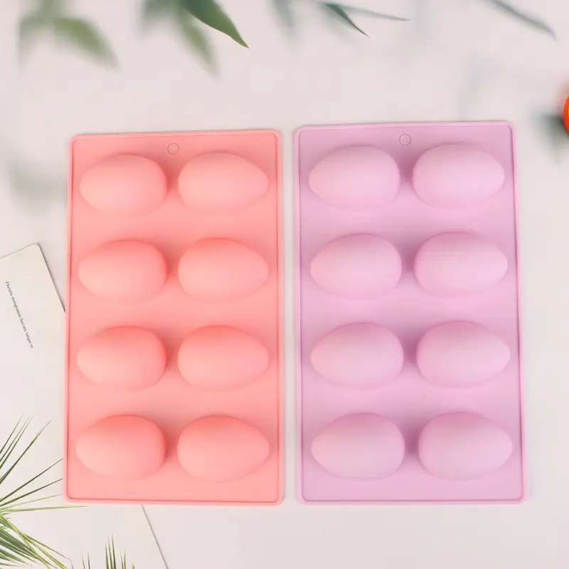Khuôn Nướng Bánh Silicon, Hình Trứng Phục Sinh (8 Quả Trứng), Thích Hợp Làm Bánh, Sô Cô La, Pudding Và Khay Đá, Khuôn Xà Phòng Tự Làm Phục Sinh, Quà Tặng Thủ Công 4