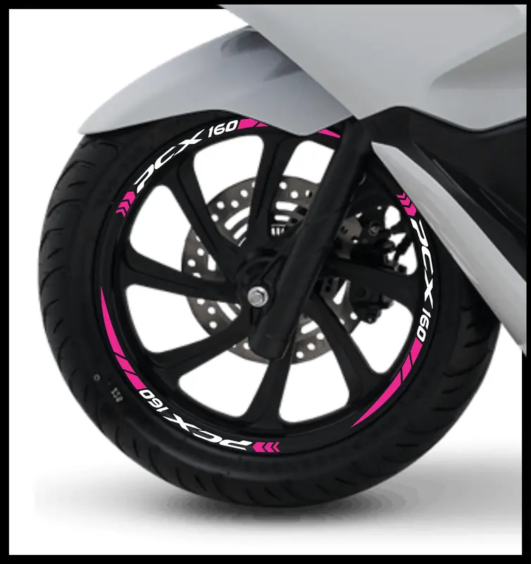 Stiker Velg PCX 160 list cutting sticker Bahan Nyala fosfor 7