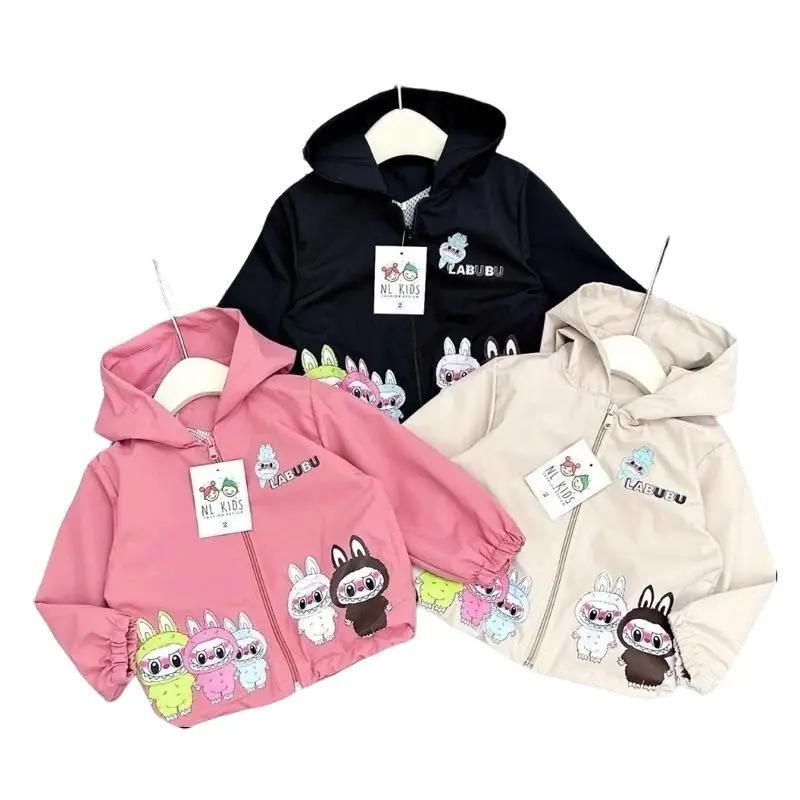 Áo Khoá Gió LaBuBu IN HÌNH UNISEX ,Áo Khoác Gió BELEADER Trẻ Em Có Mũ 2 Lớp Xinh Xắn Đáng Yêu