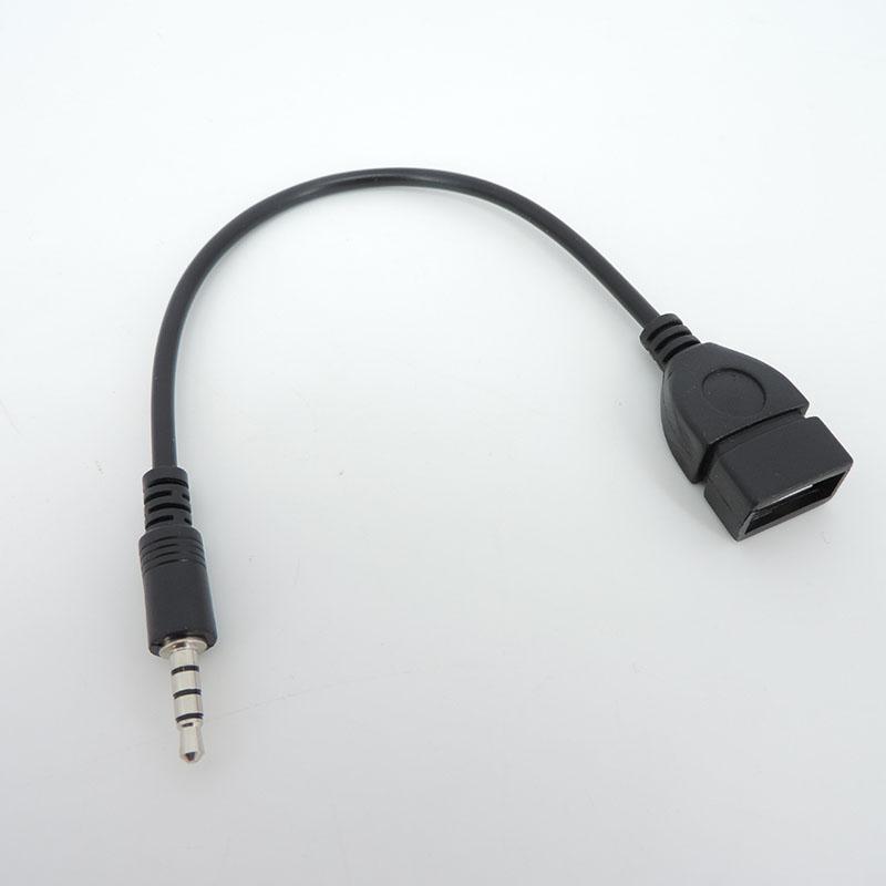 Product Introduction of 20cm Aux Audio converter 3.5mm male Cable To USB female male connector Usb Cable Adapter wire cord  SGB2 102