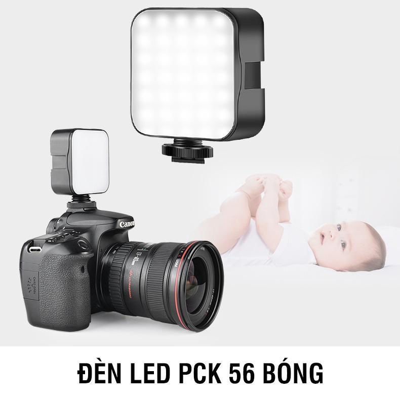 Đèn LED trợ sáng quay phim chụp hình PCK-56 Công suất lớn điều độ sáng theo ý…