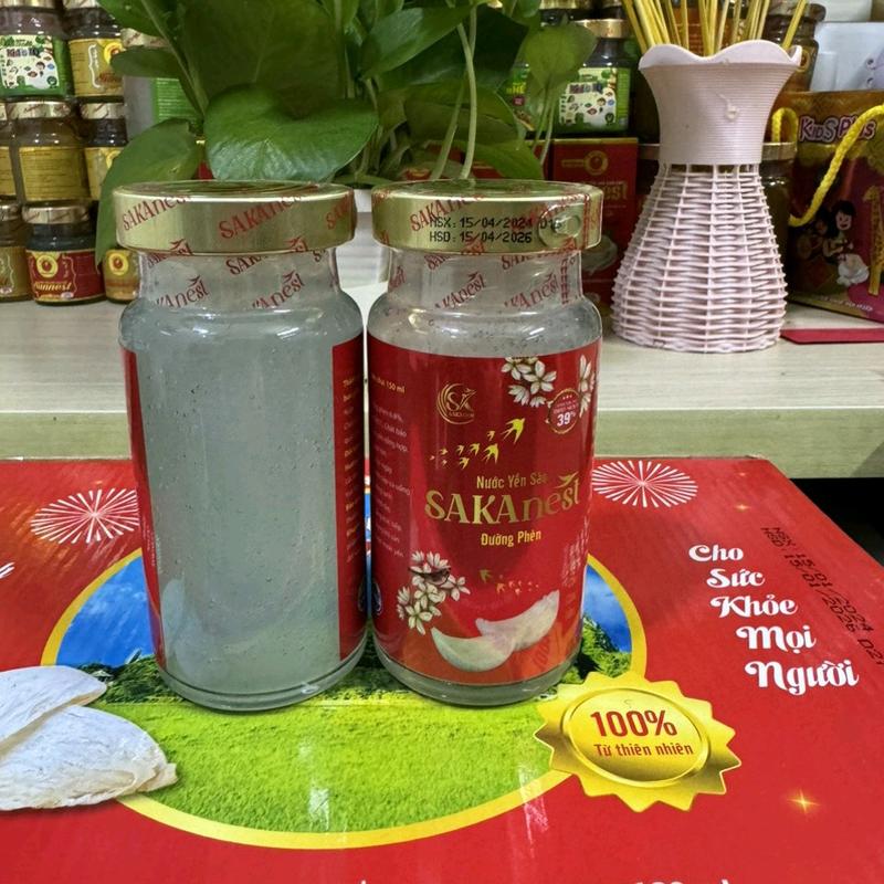 Combo 10 lọ yến chưng Đường Phèn Sakanest 150ml - 39% ( không hộp ) dành cho người lớn 2
