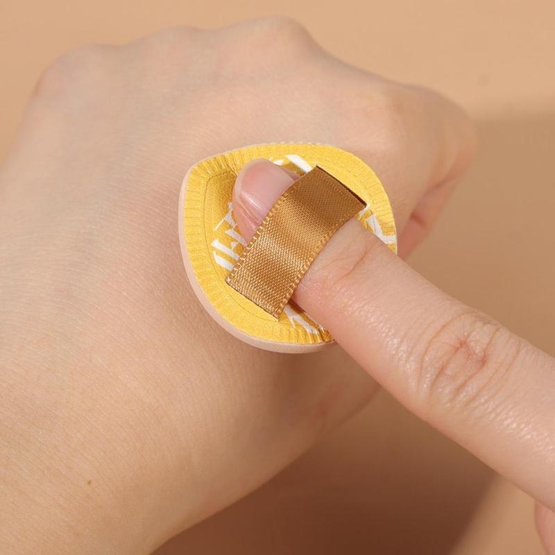 2 Pcs Mini Finger Powder Puffs Face Concealer Cream Foundation Cosmetics Cotton Candy Puff Dry Wet Dual-use Makeup Tools 4
