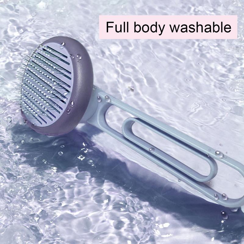 Product Introduction of Upgrade Pet Cat Comb Dog Fluffy De-Fluffing Hair Needle Self-Cleaning Needle Comb Pet Supplies 16