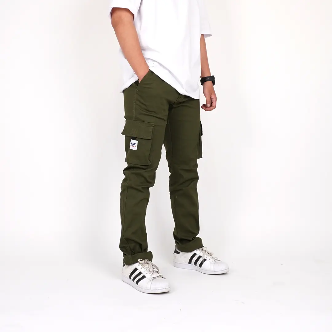 HOOLIGANS Long Cargo Careca 21.3 Army Celana Fit Panjang Pria