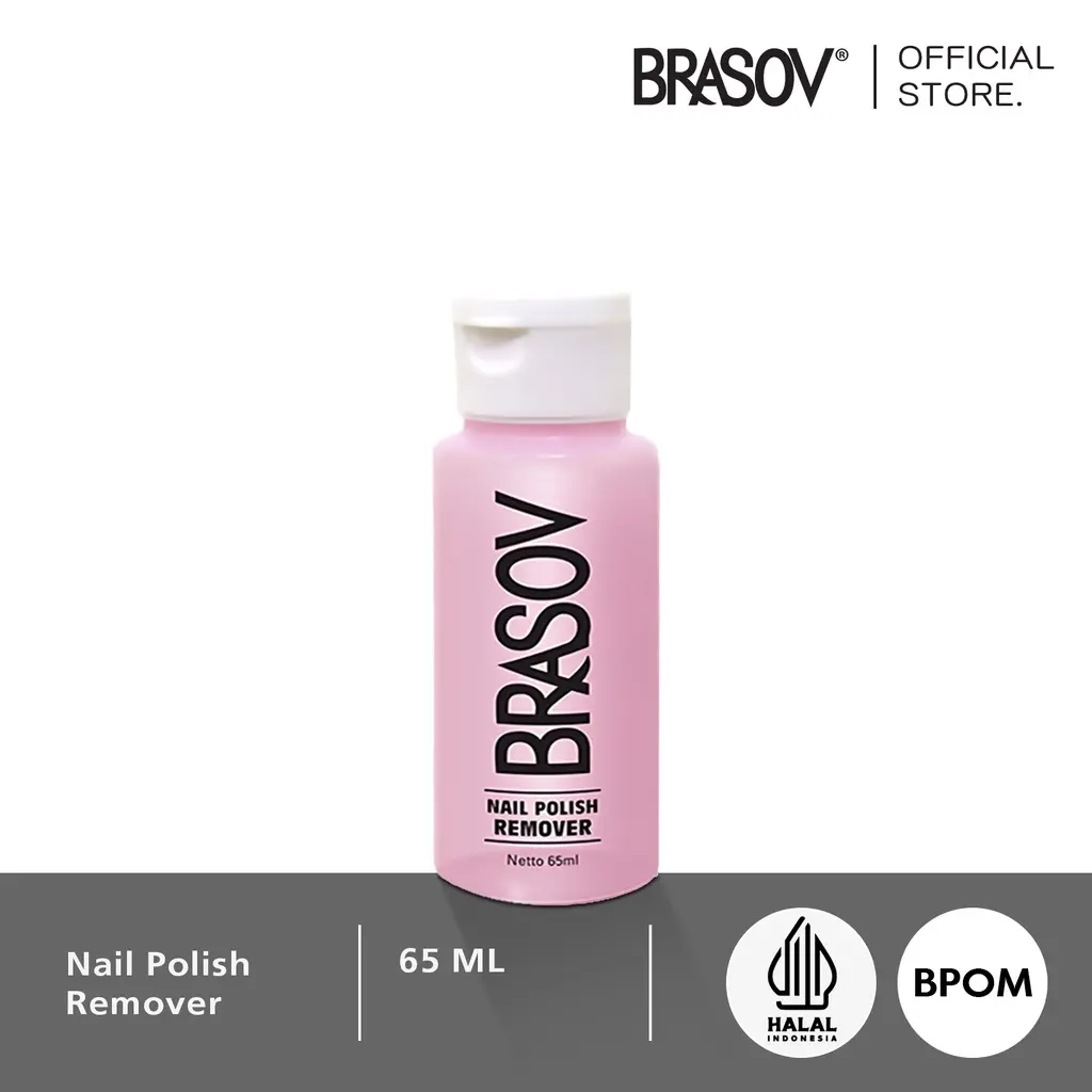 BRASOV Pembersih Cat Kuku 65 ML Penghapus Kutek Nail Polish Remover Kutek