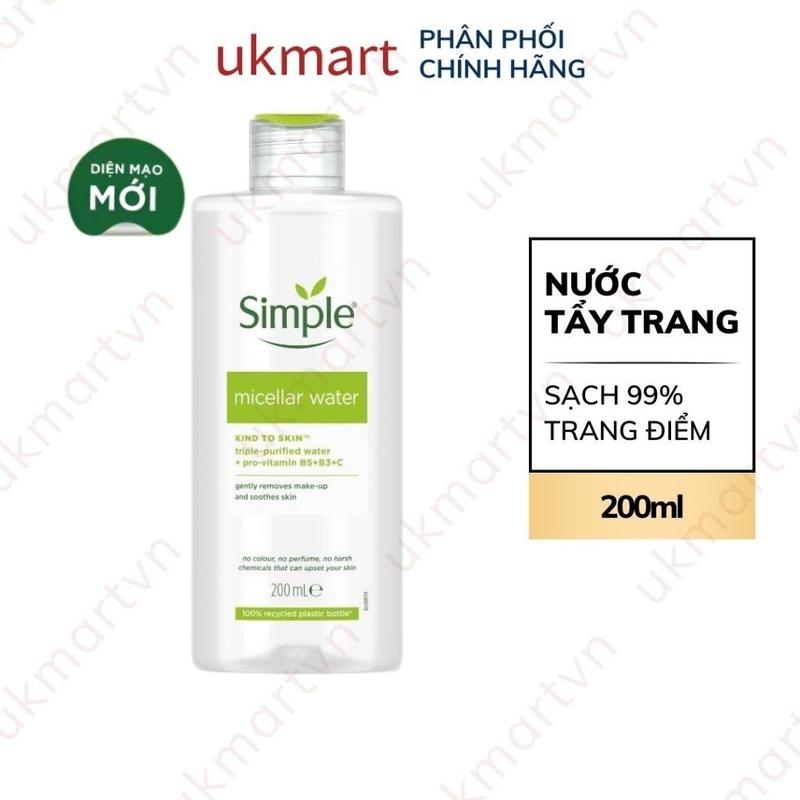 Product Introduction of Nước tẩy trang Simple Kind To Kind Micellar Cleansing Water cho da nhạy cảm - Tẩy trang Simple 59