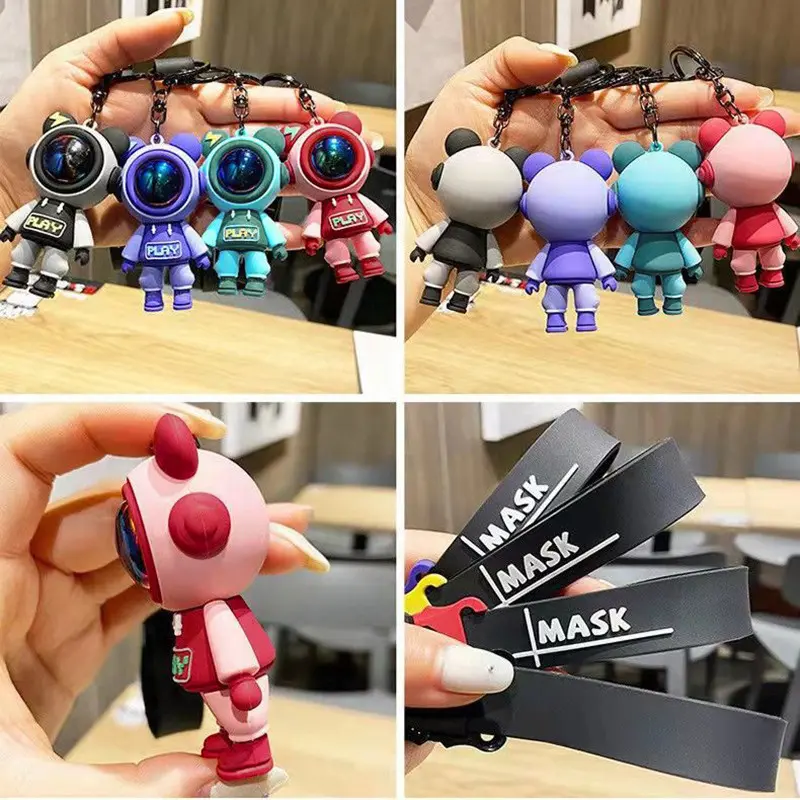 Lightning Bear Cartoon Keyfob,จี้กระเป๋าบุคลิกภาพ,กระเป๋านักเรียนน่ารัก ...