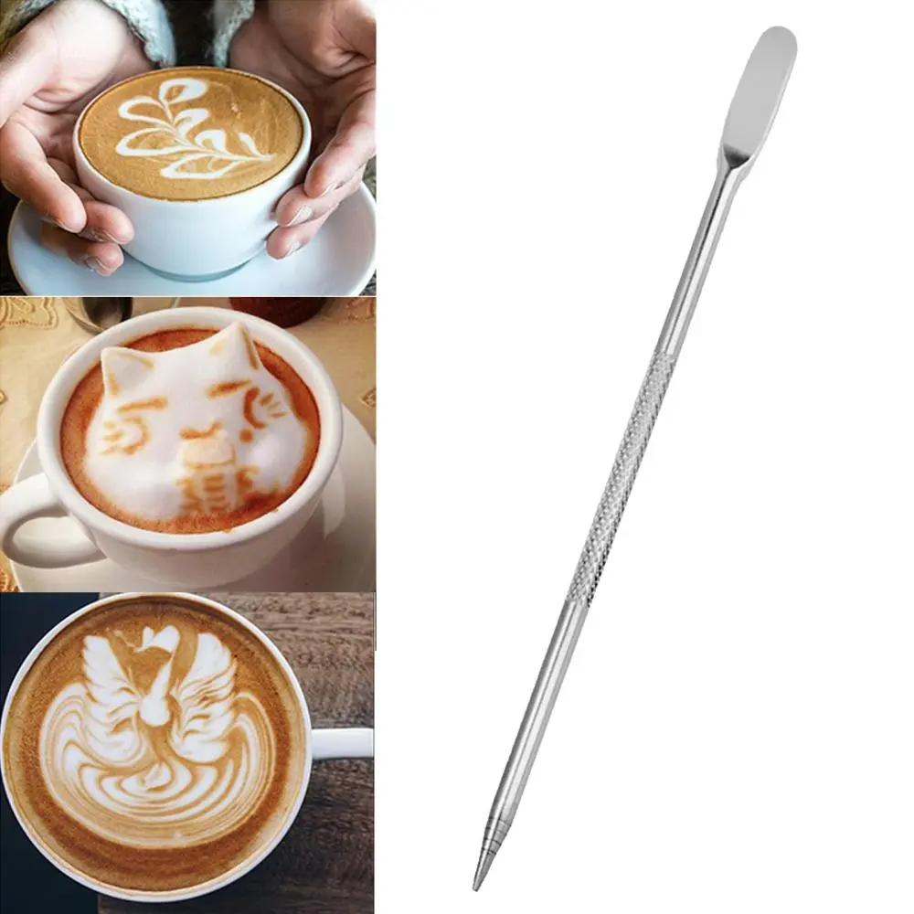 Coffee Decorating Art Pen, Barista Tool Coffee Fancy Stitch, Coffee Art Pen for Cafe Bar Espresso Decorating