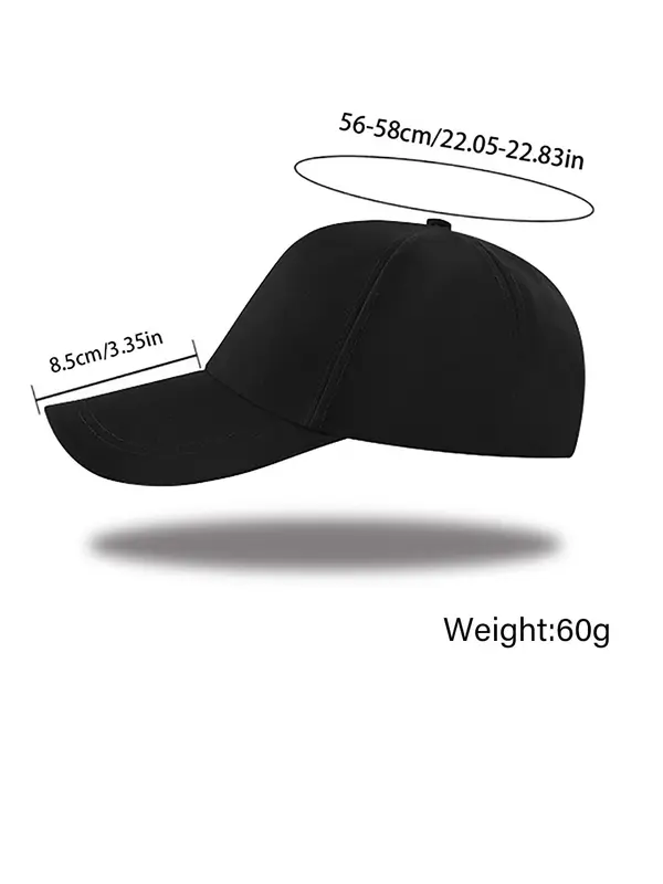 Letter Print Baseball Cap, Casual Outdoor Sports Hat for Men & Women, Adjustable Sun Protection Cap for Daily Wear 1