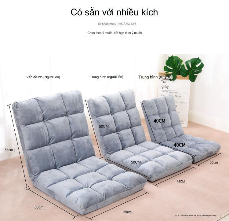  Ghế Lười Tatami - Ghế Tựa Lưng Ngồi Bệt Nhật Bản - Kích thước 50x100cm. sofa  giường kéo 