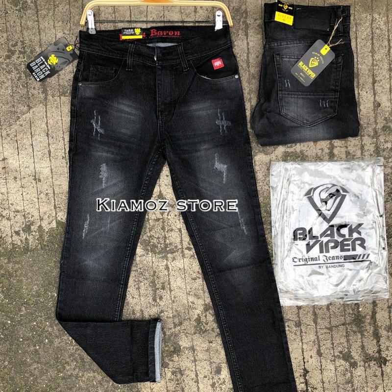 Celana panjang jeans pria skiny terbaru/celana panjang pria street/celana panjang pria slimfit 0