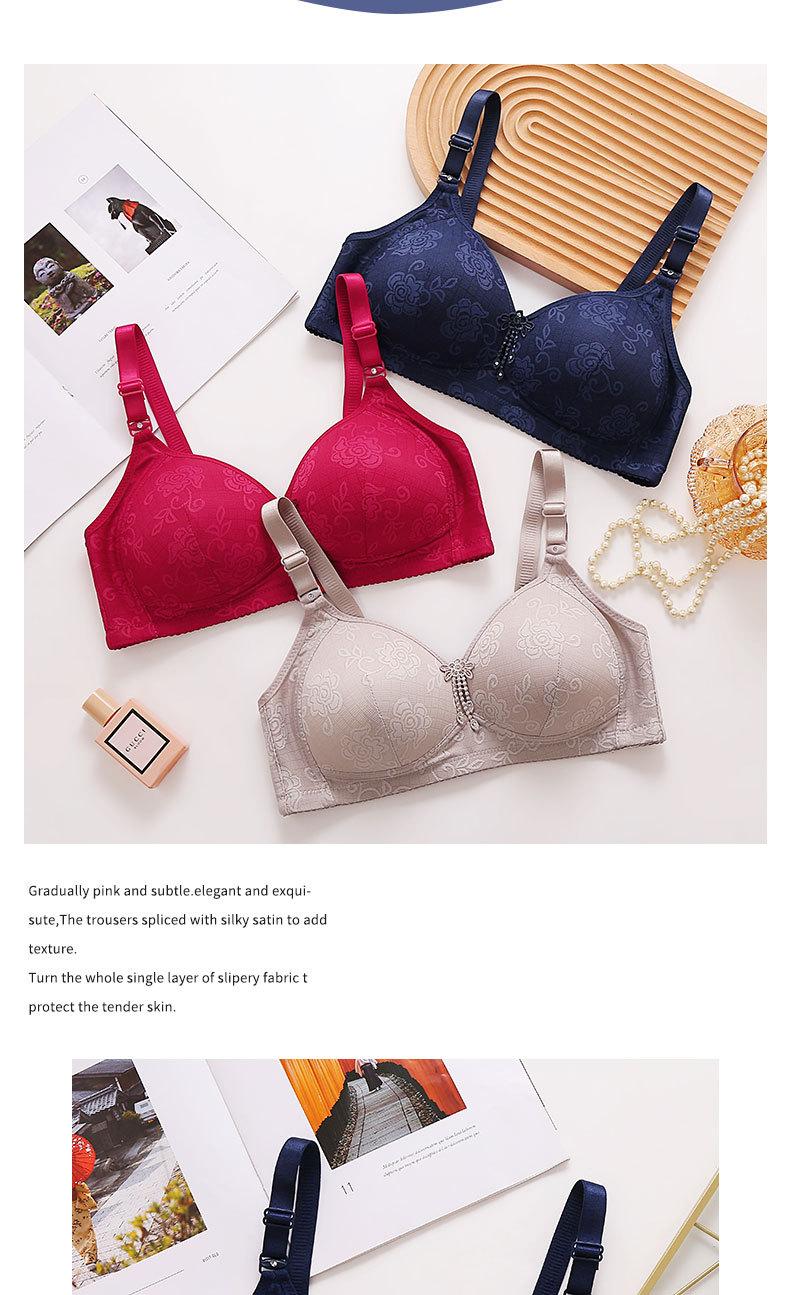 Product Introduction of Plus-size 36-46 BC Fixed Cup No underwire plus-size thin push-up bra for women with anti-sag back 5