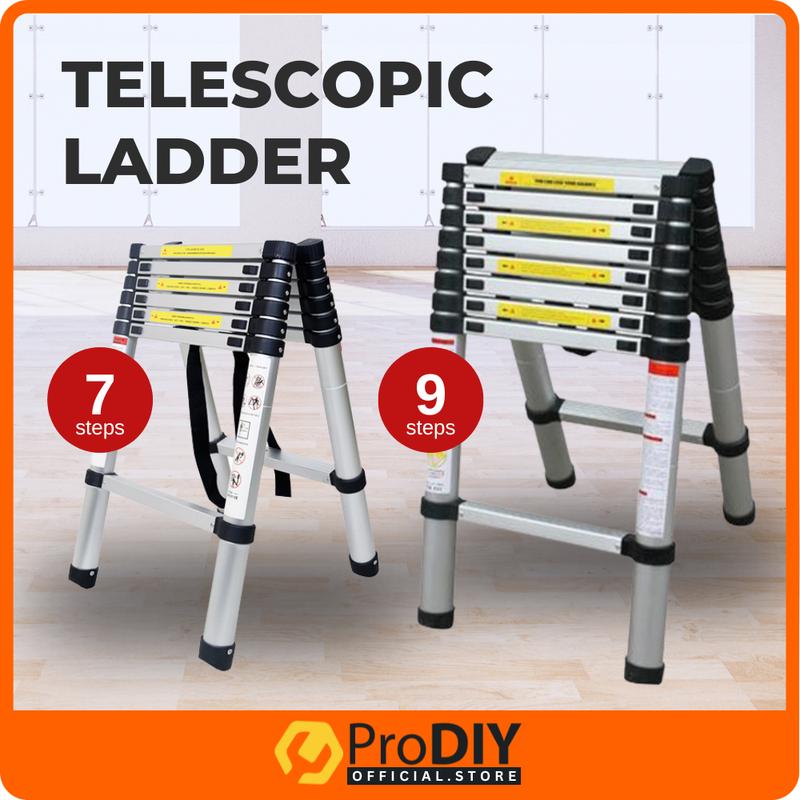 DS2 / DS26 Double-Sided Telescopic Extendable Aluminium Ladder 2M / 2 ...