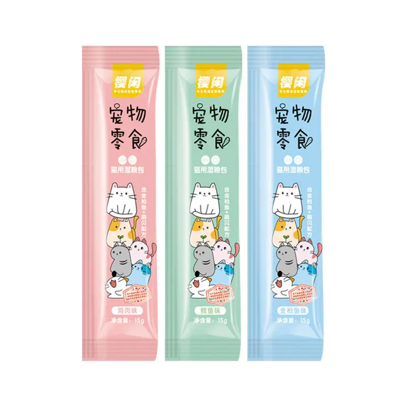 Súp thưởng cho mèo shizuka cat food đầy đủ dinh dưỡng giá rẻ thanh 15g chính hãng bởi TD PET 1