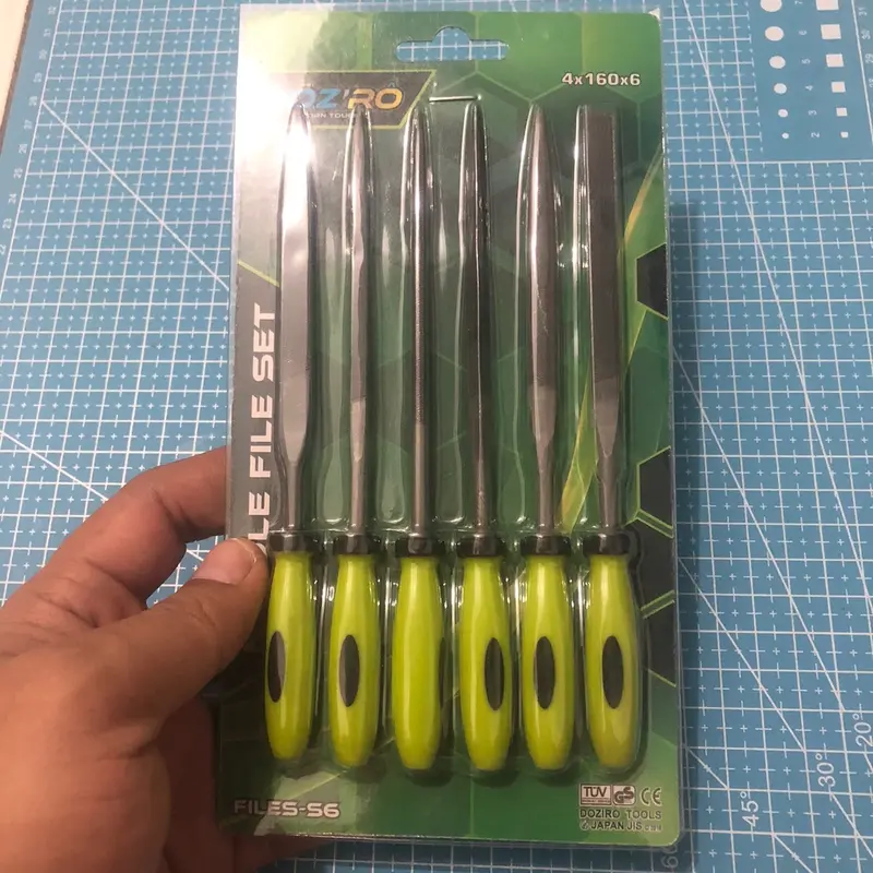 Kikir Isi 6 pcs Berkualitas atau Set Alat Kikir Emas,Besi,Gergaji DLL Logam 2