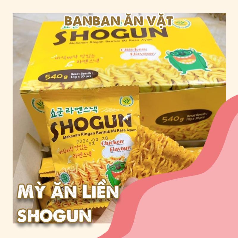 Thùng 30 gói Thùng Mì trẻ em Shogun/Kaaro Hàn Quốc ăn liền (gói ~18g)