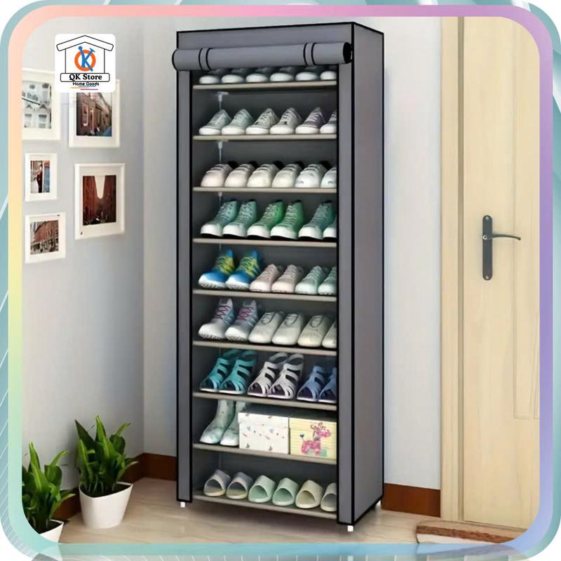 Tủ Vải Để Giày Dép QK Store Chất Liệu Vải Không Dệt Nhập Khẩu Và Khung Inox Cao Cấp Có 5-7-9 Tầng Để Gọn Giày Dép Gọn Gàng Ngăn Nắp Tiện Dụng Kitchen