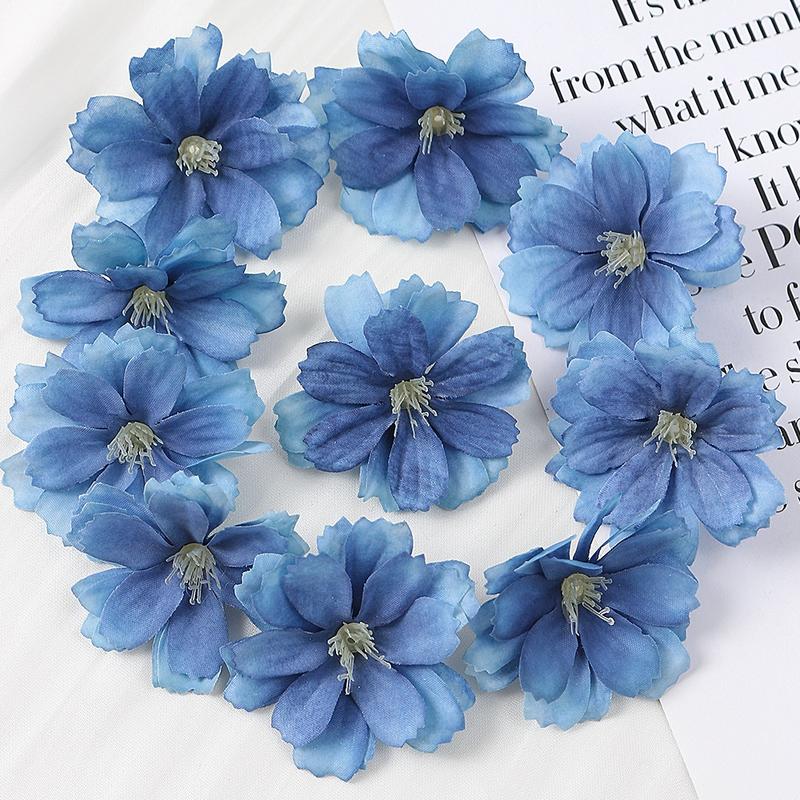 Đầu bông hoa cúc giả trang trí hộp quà,hoa cánh bướm làm kẹp nơ,phụ kiện diy Decor Decor Phòng 1