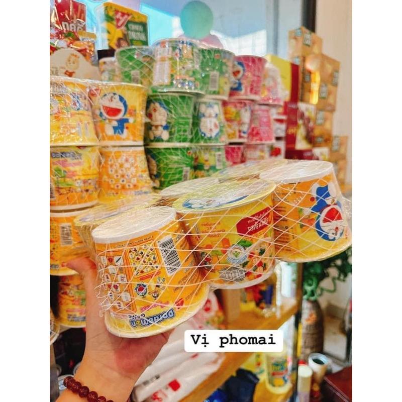 (Lốc 6 cốc) Mì Ăn Liền Trẻ Em Nissin Phiên Bản Mèo Doremon Thái Lan 3