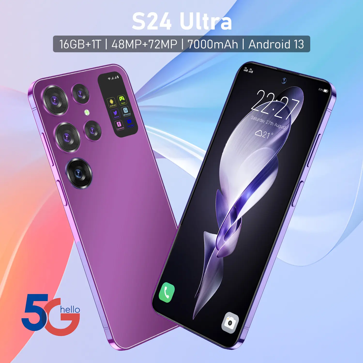 Điện Thoại Thông Minh Android, Smartphone2024, Màn Hình Inch, Hàng Nhà Máy, Bán Chạy, Bán Chạy Xuyên Biên Giới, Điện Thoại Di Động S24 Ultra