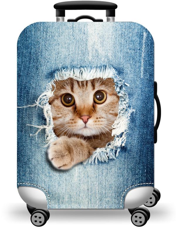 Áo bọc trùm Vali - Vải thun 3D co giãn 4 chiều - Chống xước Vali - Loại tốt Nhung Phụ Kiện Đồng Kem