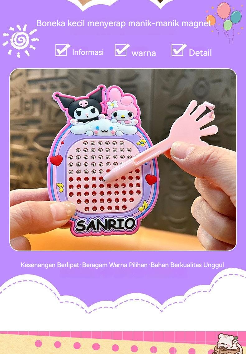 Mainan edukatif anak / papan gambar bola baja magnetik / gantungan kunci kartun / alat penghilang stres Mainan edukatif anak / papan gambar bola baja magnetik / gantungan kunci kartun / alat penghilang stres