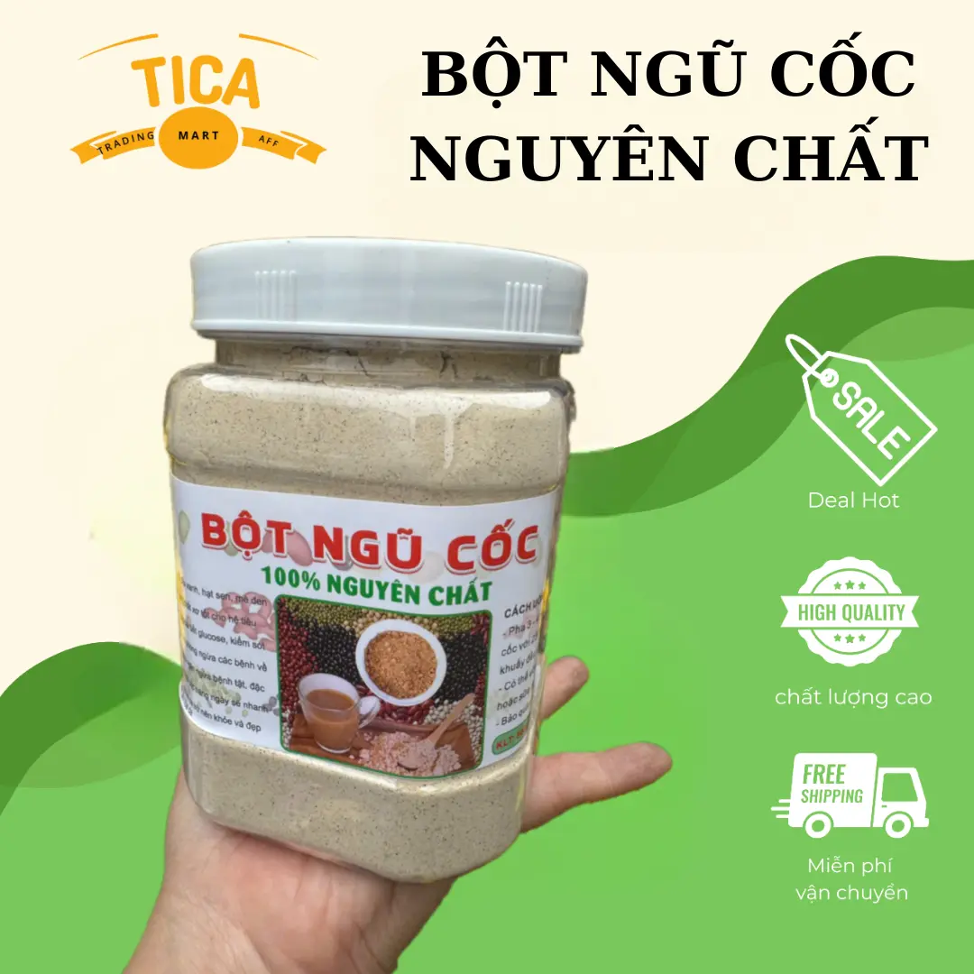 Bột Ngũ Cốc Nguyên Chất Thơm Ngon Bổ Dưỡng - Tica Mart