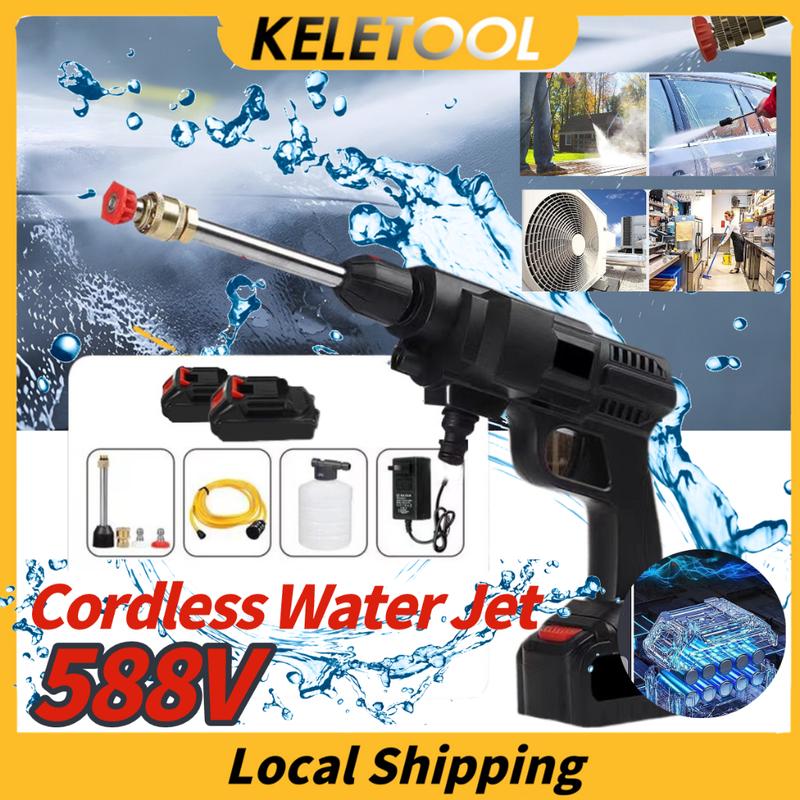 Product Introduction of LOCAL SHIPPING SG SELLER LOCAL STOCK  Water Spray Gun Water Jet High Pressure Powerful Sprayer Car Wash Washer Cordless Portable 0